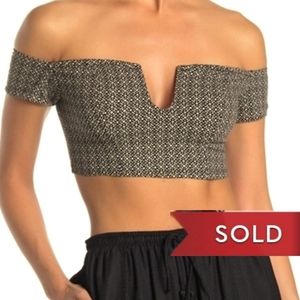 *SOLD*SOLD*SOLD* FREE PEOPLE Lucky Now Brami Off-the-Shoulder